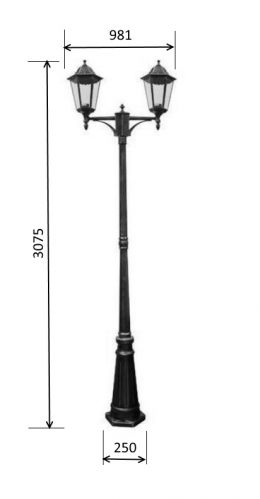 Светильник столб Classic II 40112B