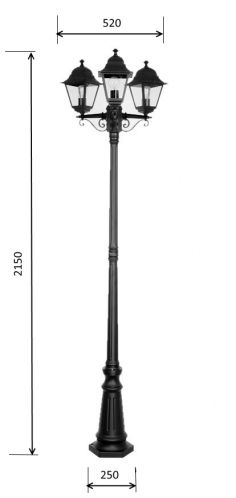 Светильник столб Quadro I 40213