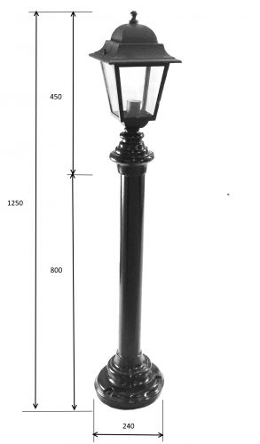 Светильник столб Quadro I 40209 KZ